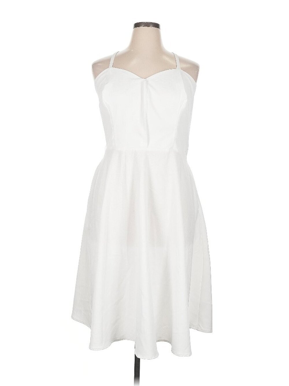 Unique Vintage White Cotton Summer Dress